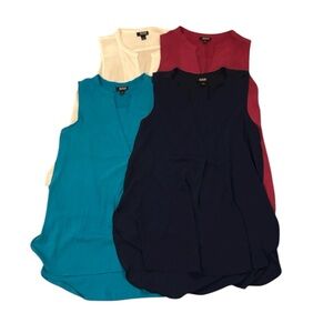 A.N.A. Bundle (4) Gauze High Low Flowy Tank Tops, size S